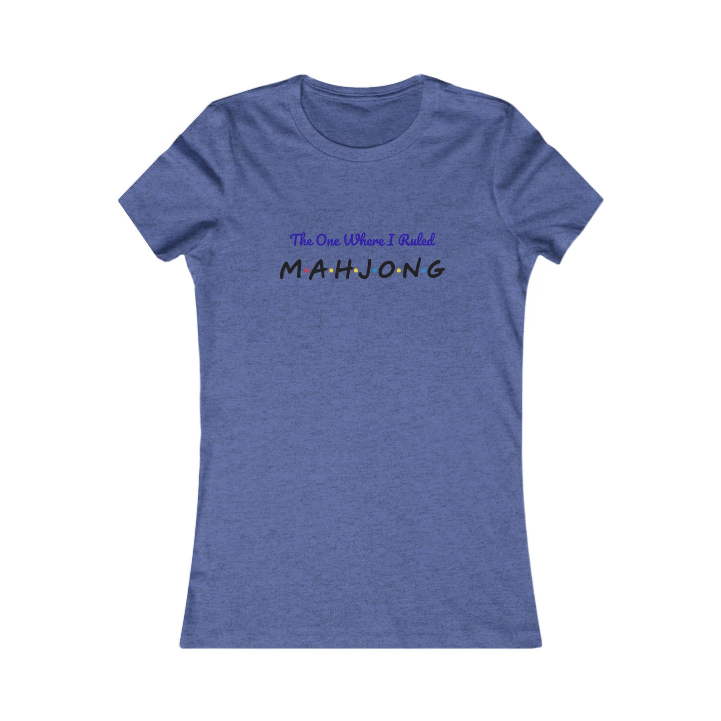 The One Where I Won Mahjong Fun Graphic Tee Shirt for Mahj Parties, FRIENDS Gifts