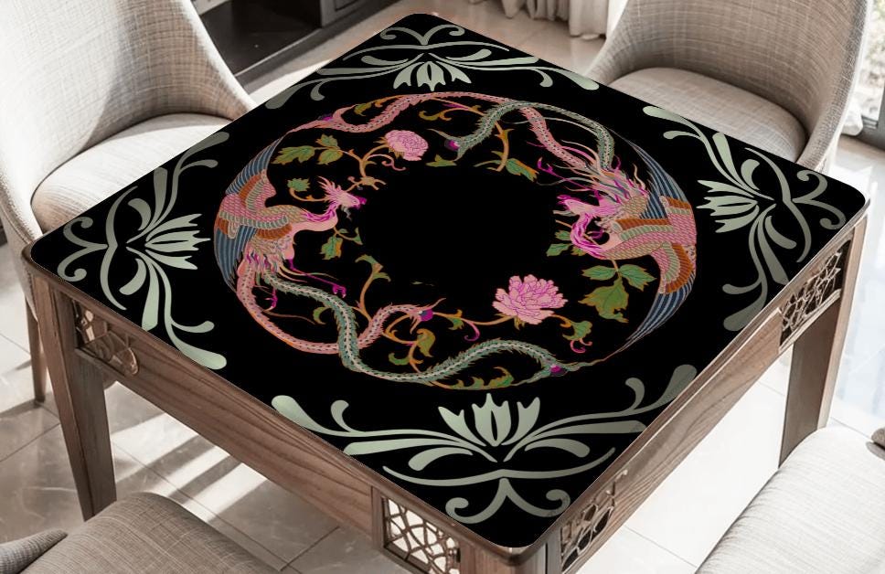 Rooster Sphere Mahjong Mat