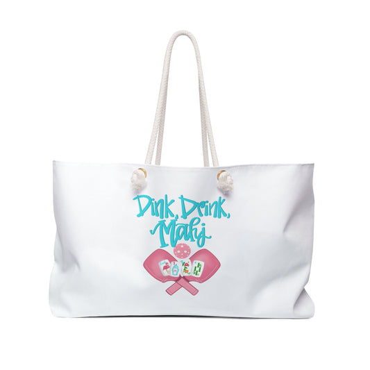 Perfect Mahjong and Pickleball Weekender Bag - Stylish Travel Tote for Mahj, Pickleball, Beach, Gym, or Weekend Getaways - Perfect Gift