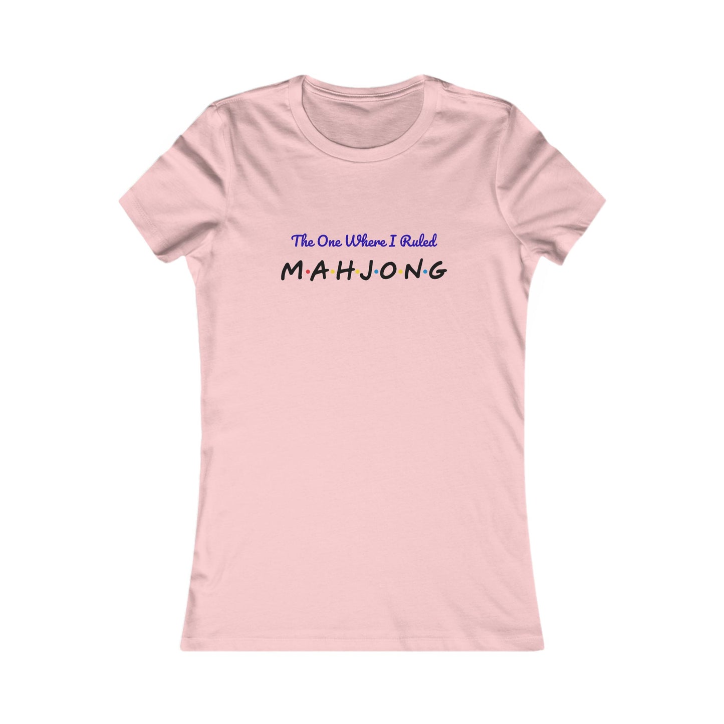 The One Where I Won Mahjong Fun Graphic Tee Shirt for Mahj Parties, FRIENDS Gifts
