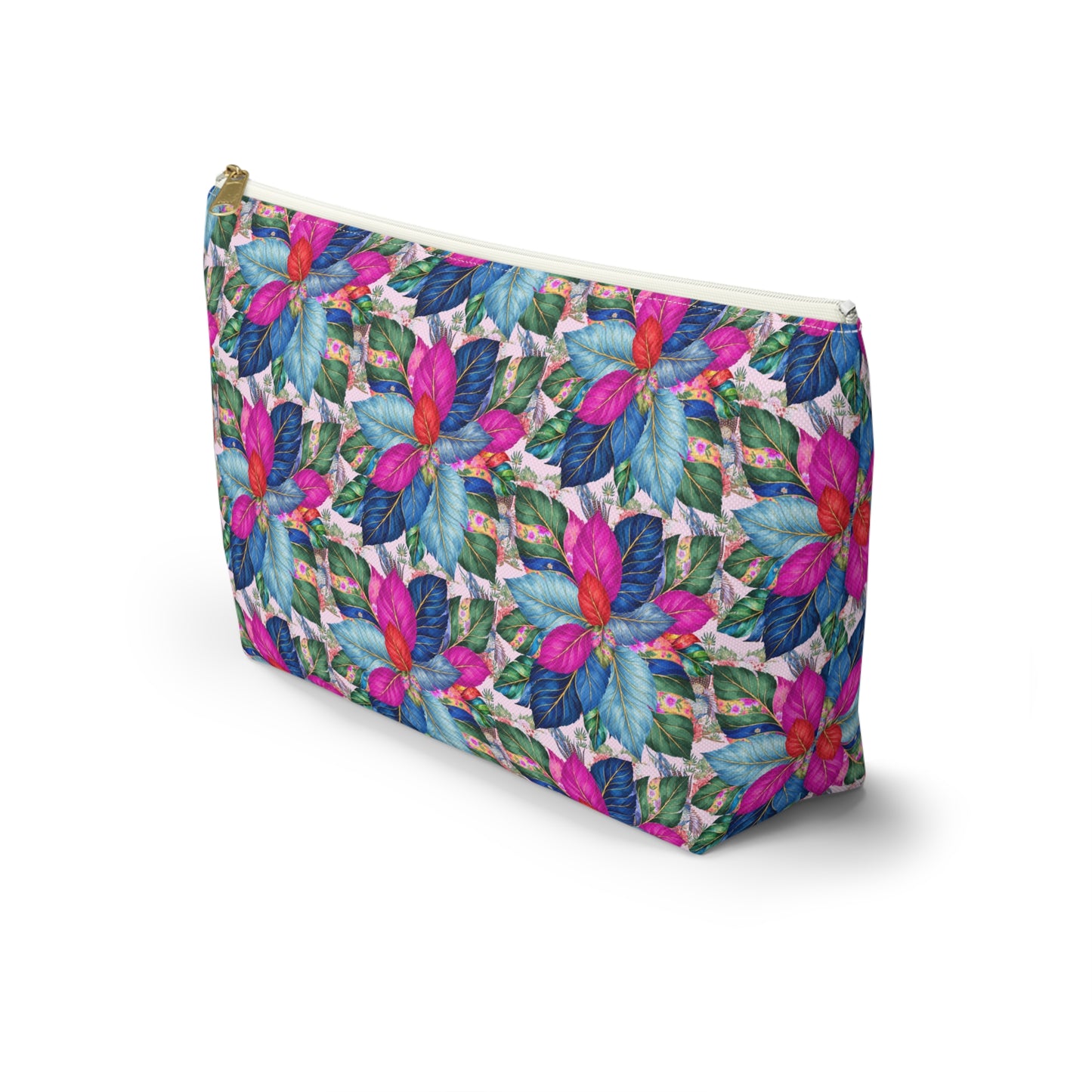 Tobacco Leaves Chinoiserie Mahjong Tile Bag Accessory Pouch