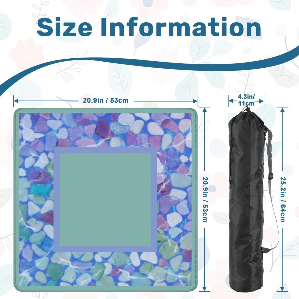 Sea Glass Travel Mahjong Mat: Mahj Travel Mat (20.9 x 20.9)