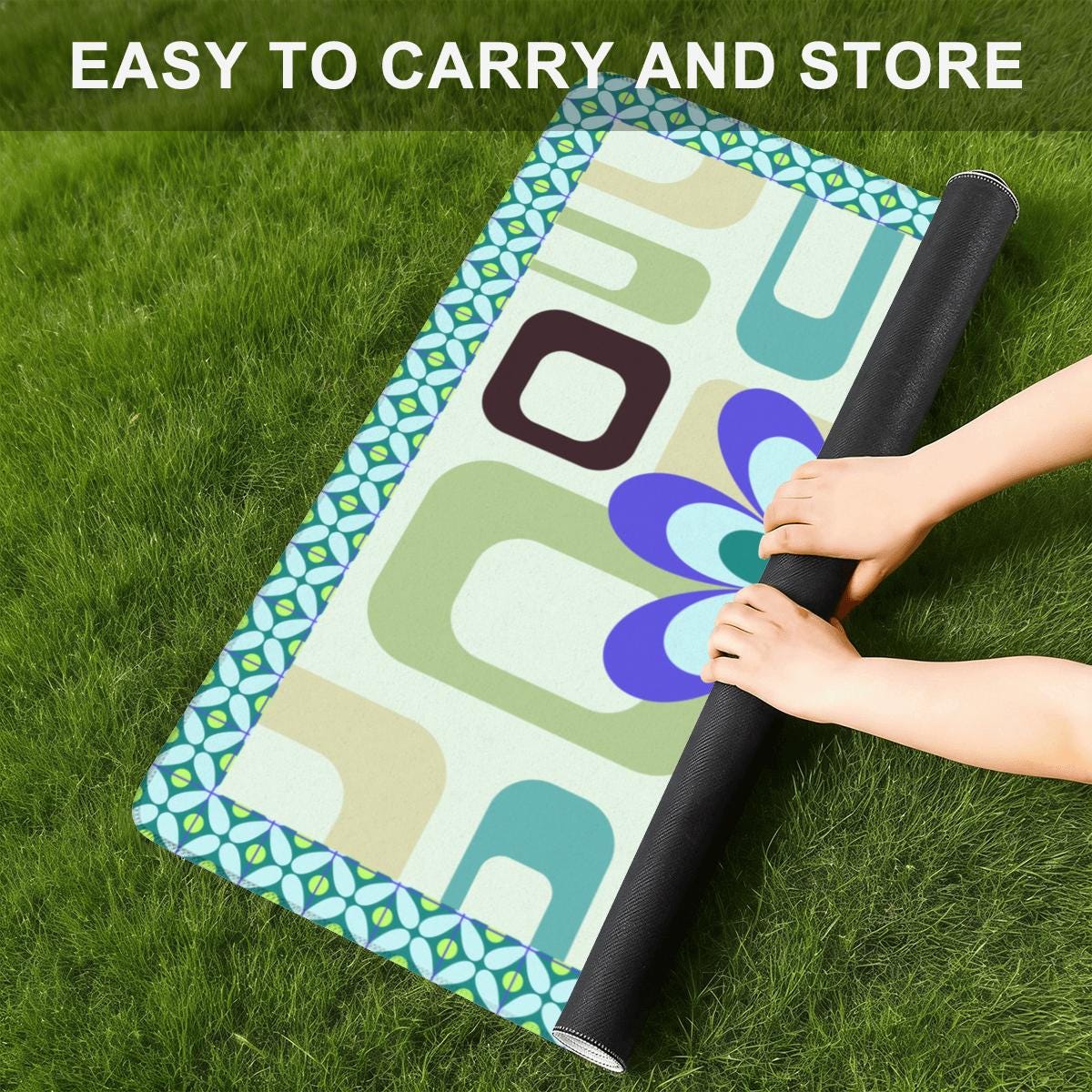 Groovy Vibes Travel Mahjong Mat (20.9 x 20.9 inch)