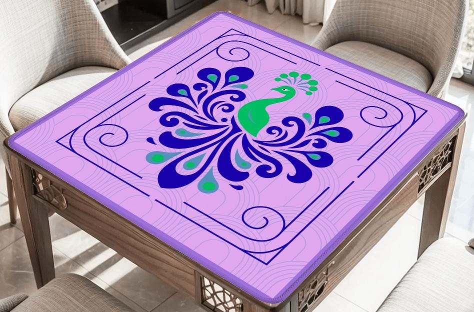 Pretty as a Peacock Mahjong Mats