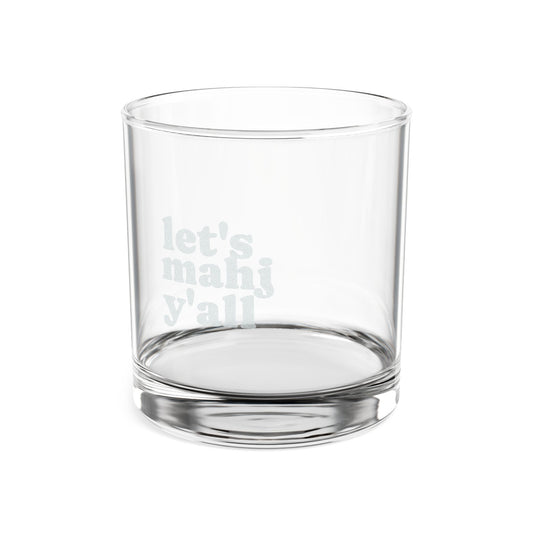 Engraved Whiskey Glass | Mahjong Glass