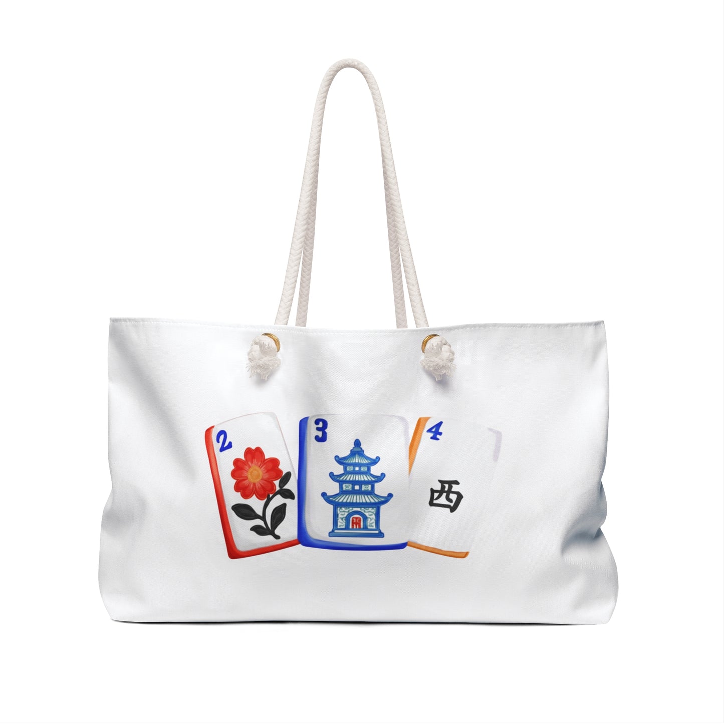 Stylish Mahjong Tile Tote Bag - The Perfect Travel Companion for Mahj Night, Weekend Getaways, Mah Jong Inspired