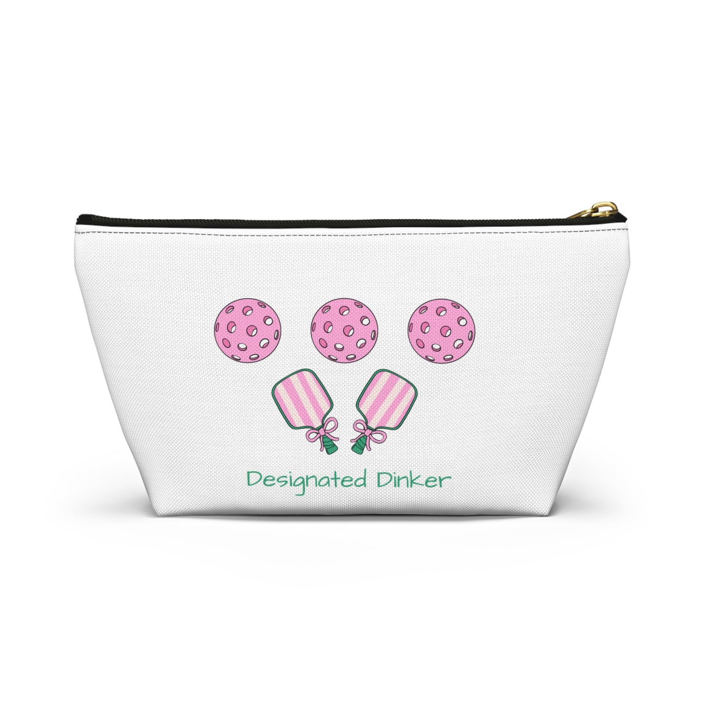 Cute Designated Drinker Accessory Pouch, Fun Makeup Bag, Cookie and Drink Pouch for Parties, Gifts for Friends, Pickleball Essential