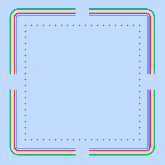 Dots and Stripes Travel Mahjong Mat: Mahj Game Tabletop (20.9-inch)