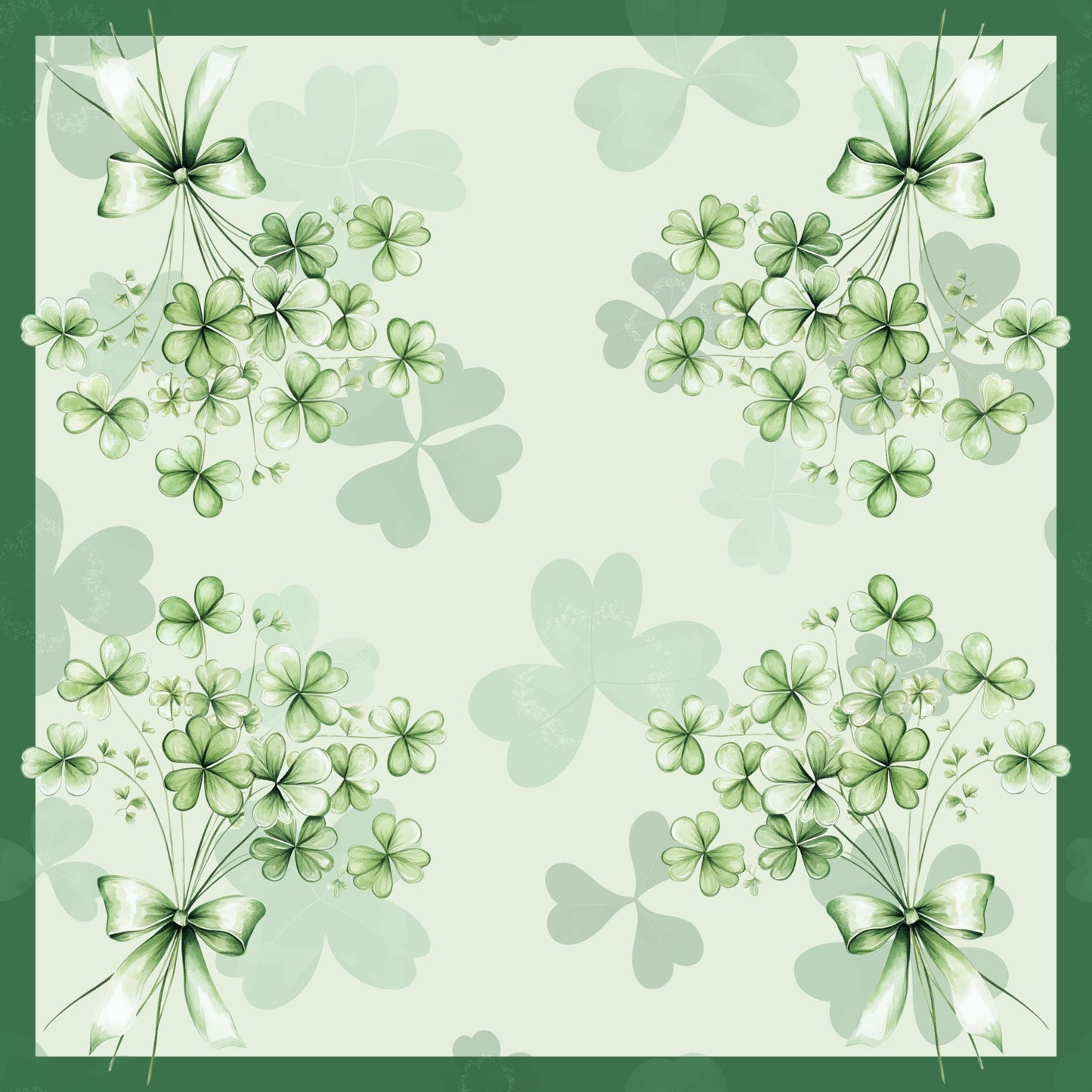 St. Patrick's Day Mahjong Mat: Mahj Game Tabletop (31.5-inch)