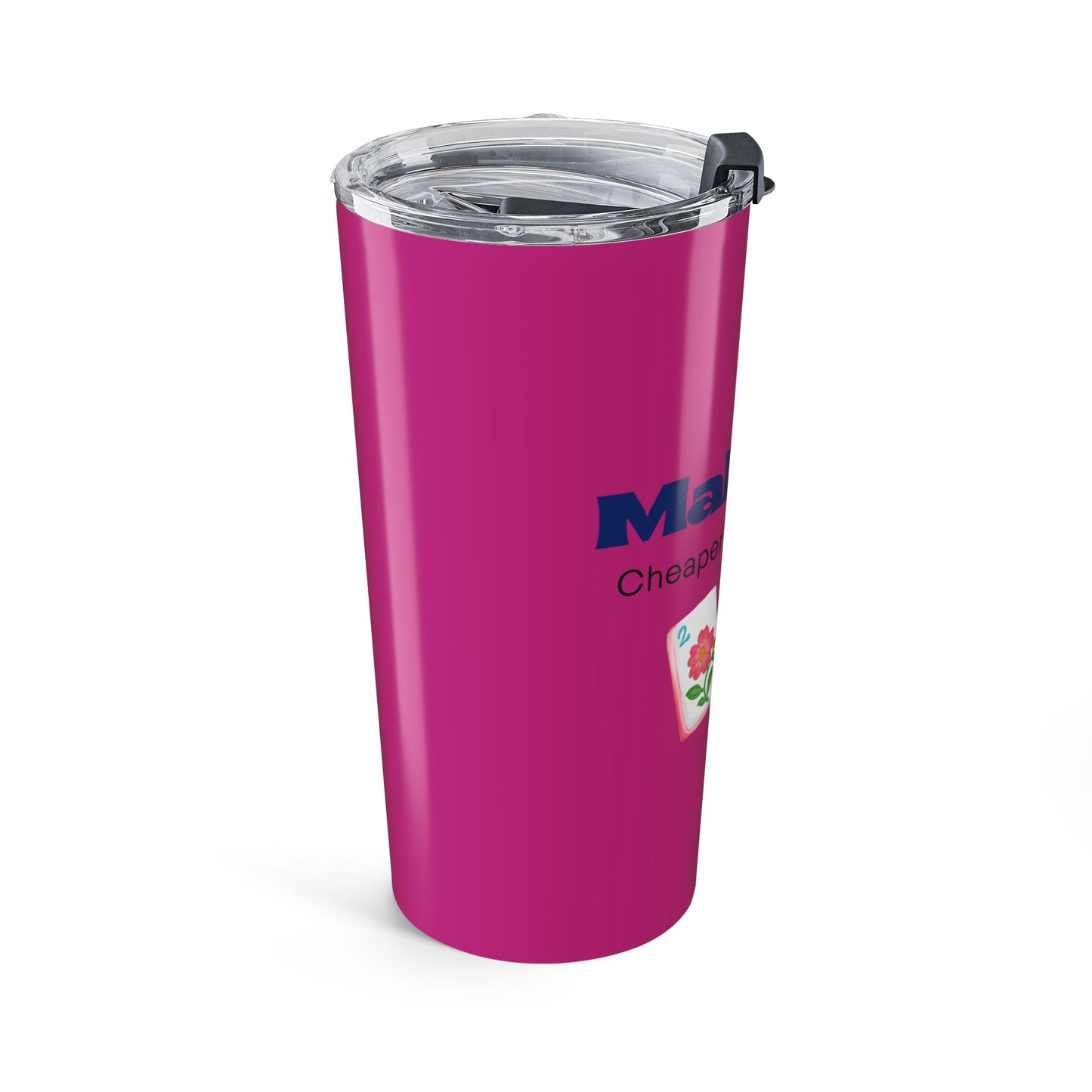Mahjong tiles tumbler 20oz | Mahjong is cheaper than therapy travel mug