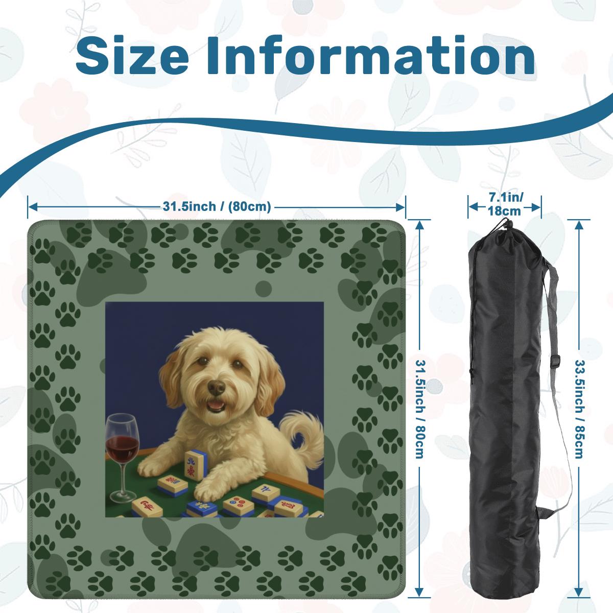 Doodle Plays Mahj Custom Mahjong Mat, this can be your Pup!
