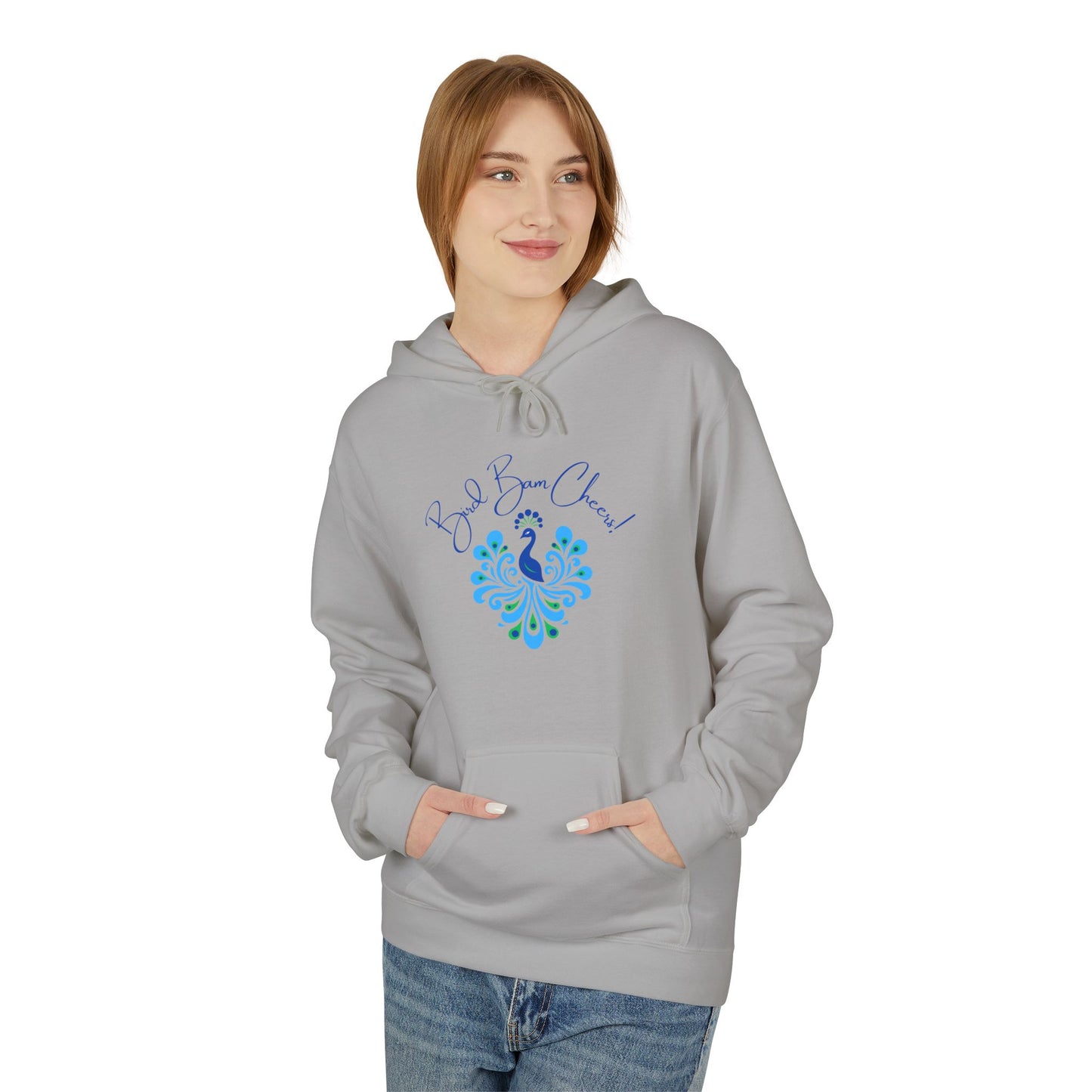 Bird Bam Cheers Fleece Hoodie - Cozy, Unisex, Gift for Her, Mahj Lover!