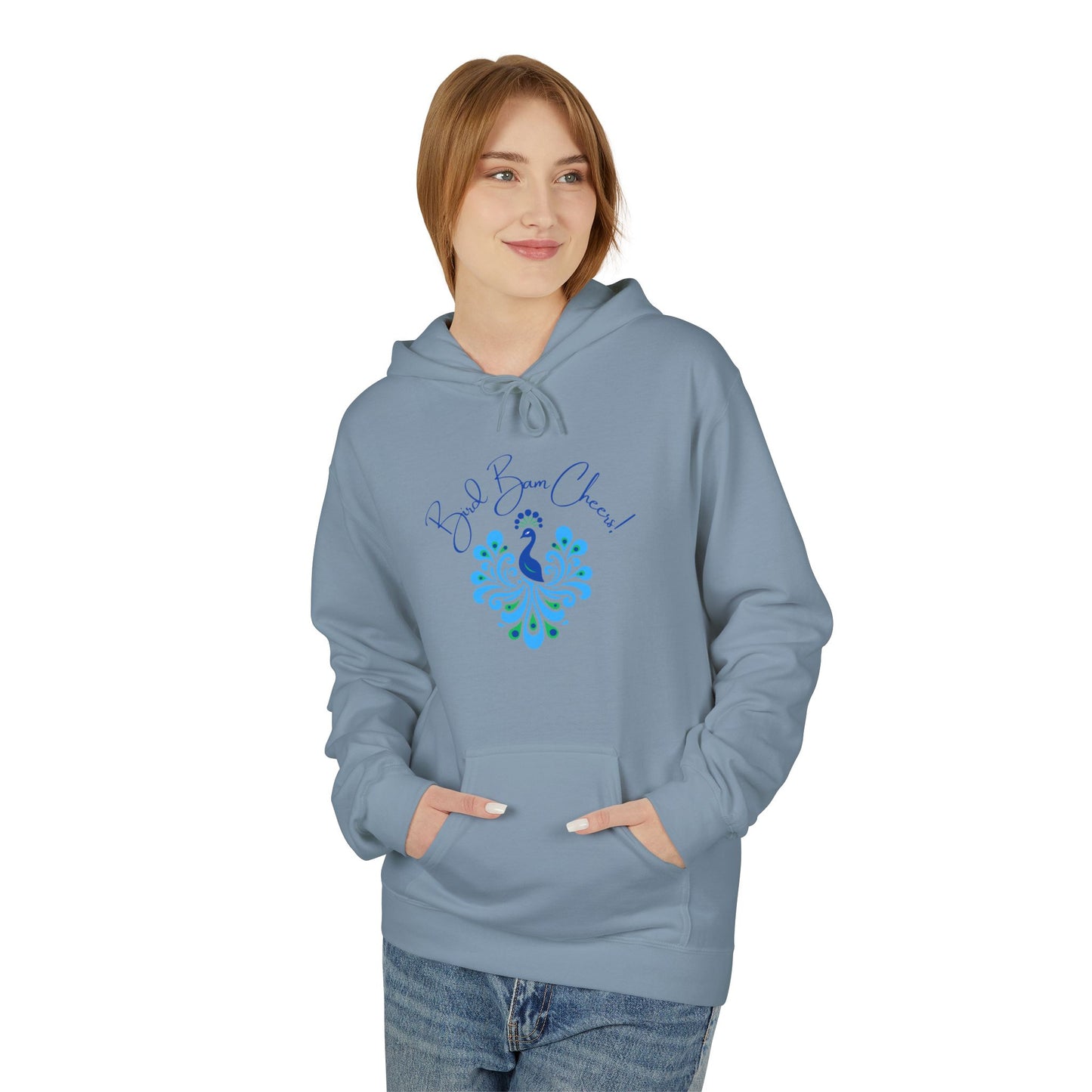 Bird Bam Cheers Fleece Hoodie - Cozy, Unisex, Gift for Her, Mahj Lover!