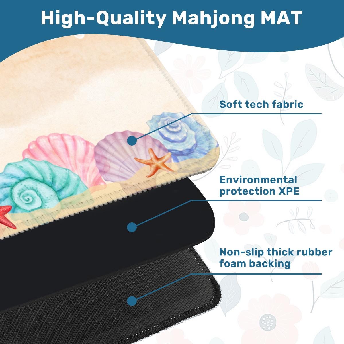 Sandy Beach Mahjong Mat