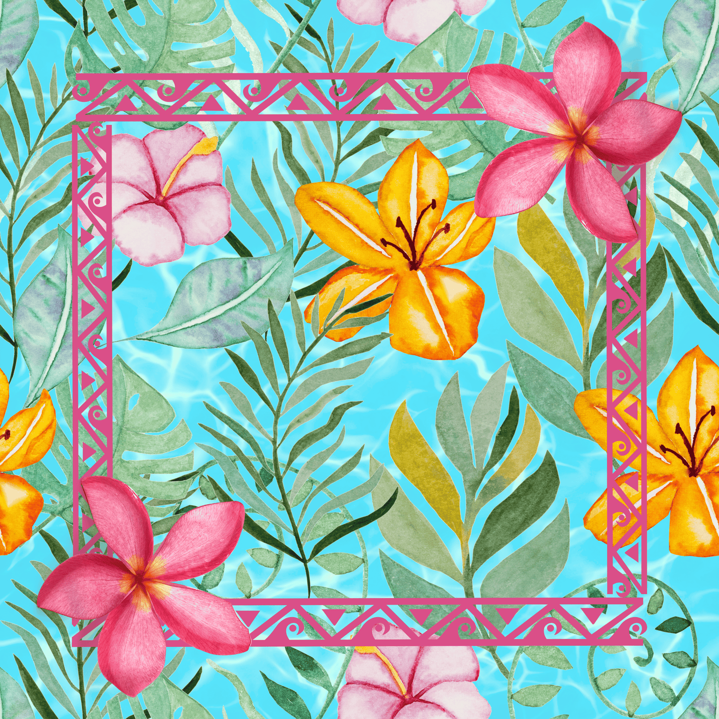 Aloha Neoprene Mahjong Mat