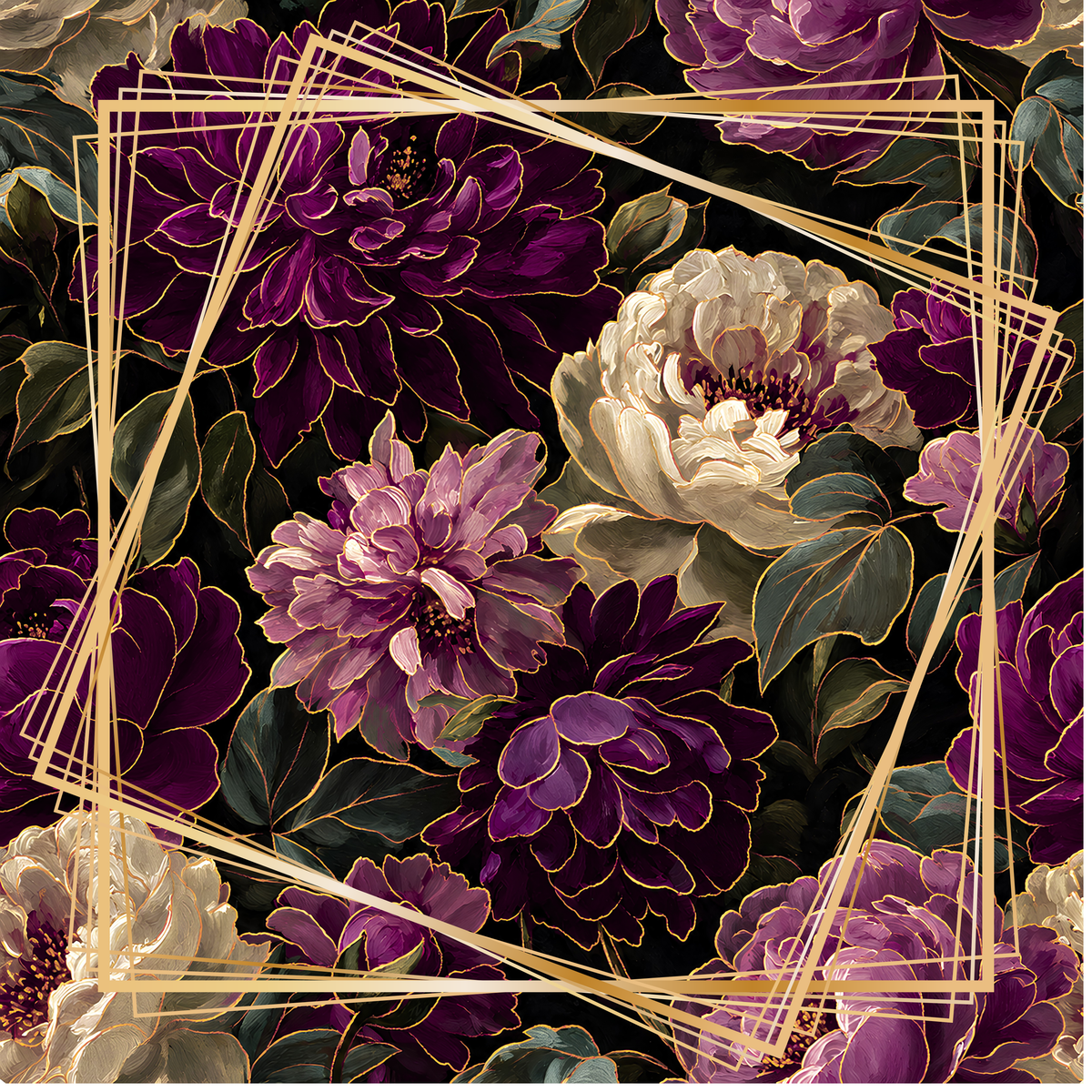 Amethyst Garden Mahjong Mat