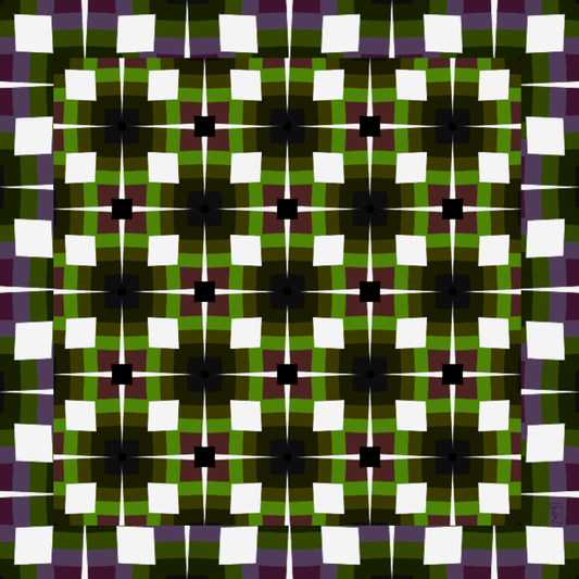Black Tie Plaid Artist Collab Neoprene Mahjong Mat