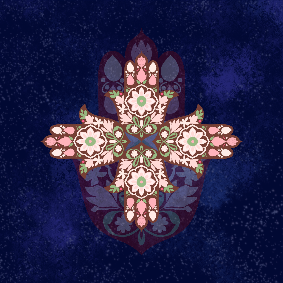 Bloom & Blessings Mahjong Mat