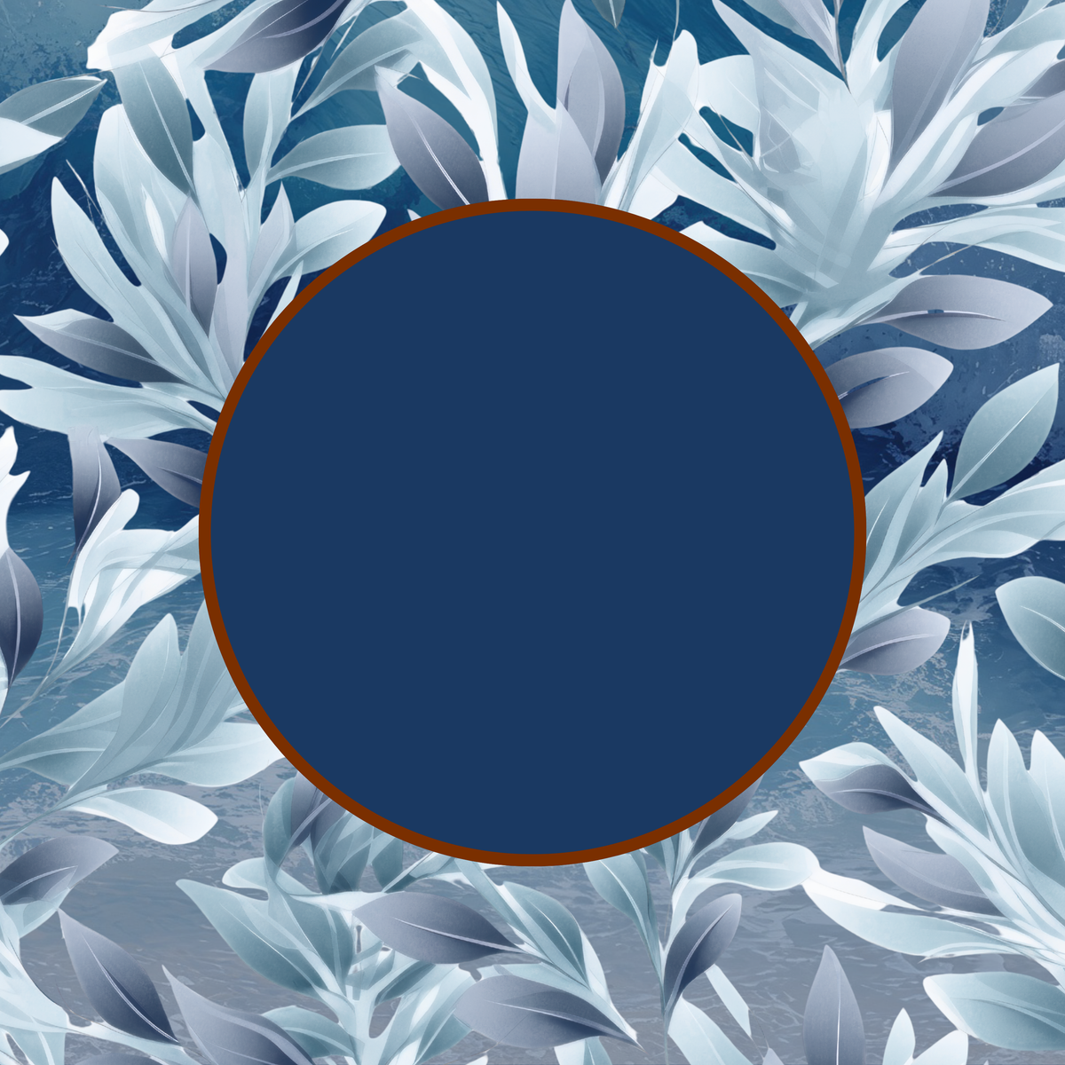 Blue Palms Neoprene Mahjong Mat