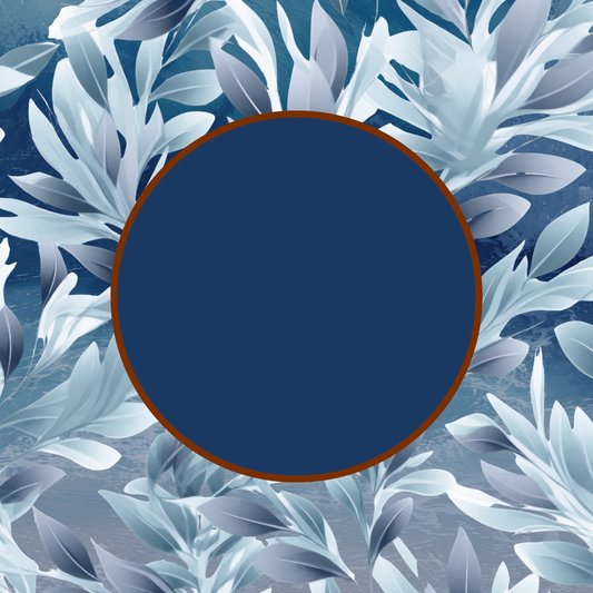 Blue Palms Neoprene Mahjong Mat