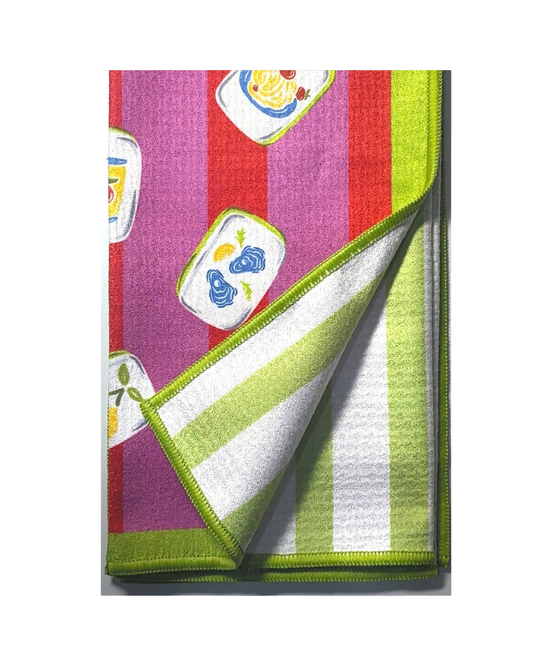Ciao Mahjong Double-Sided Tea Towel