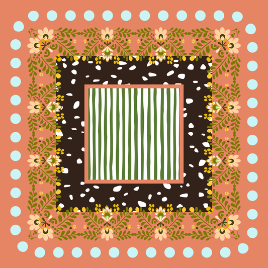 Botanical Garden Neoprene Mahjong Mat