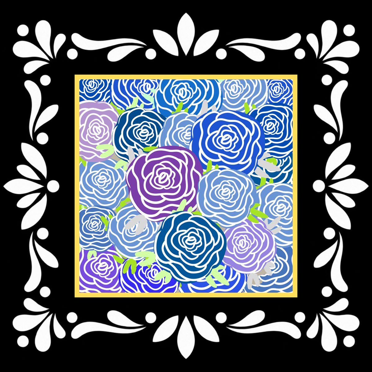 Catrina Blooms Mahjong Mat