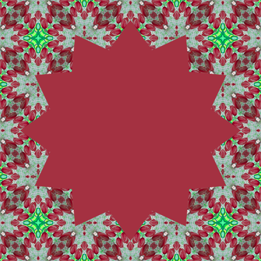 Christmas Berries Leatherette Artist Collab Mahjong Mat