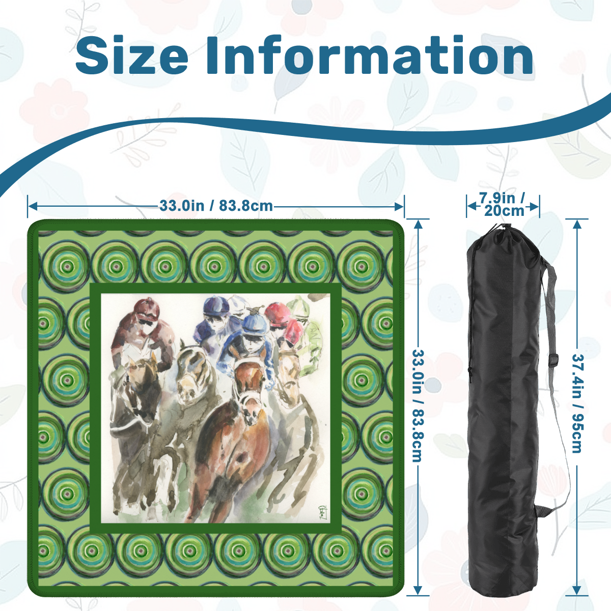 Derby Days Artist Collab 33 inch Mahjong Mat