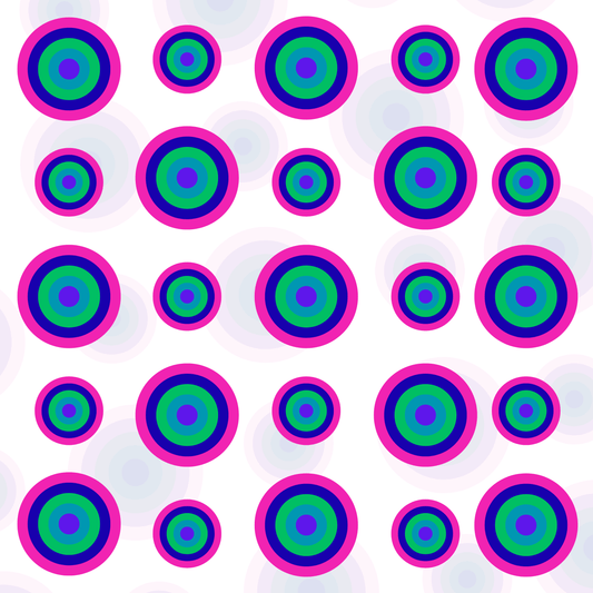 Disco Dots Neoprene Mahjong Mat
