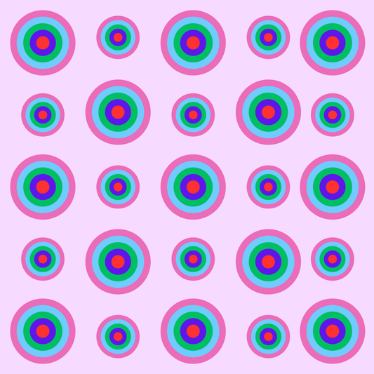 Disco Dots Neoprene Mahjong Mat