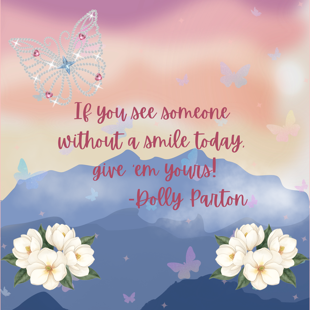 Dolly Smiles Mahjong Mat