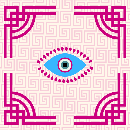 Egyptian Eye Neoprene Mahjong Mat
