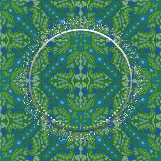 Emerald Lace Mahjong Mat