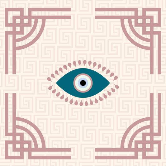 Evil Eye Neoprene Mahjong Mat