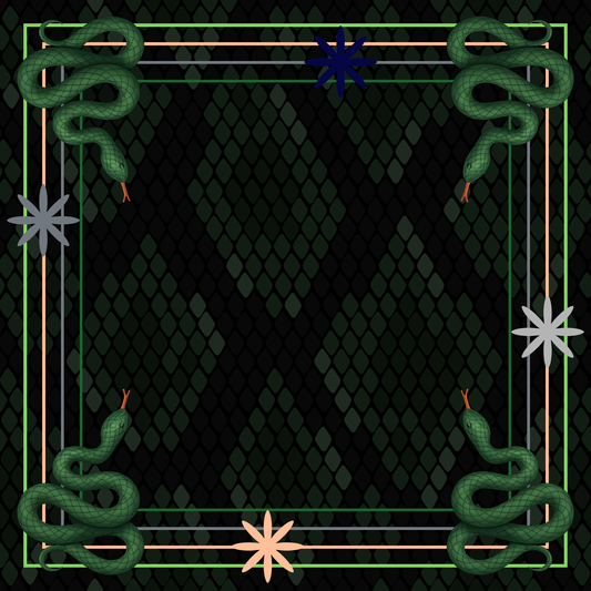 Exotic Snakes Neoprene Mahjong Mat