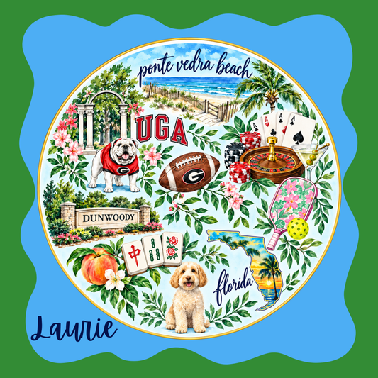 Favorite Things Custom Personalized Mahjong Mat