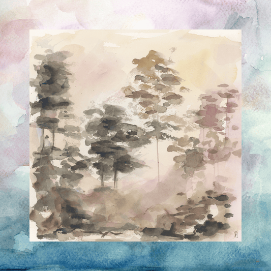 Forest Haze Artist Collab Neoprene Mahjong Mat
