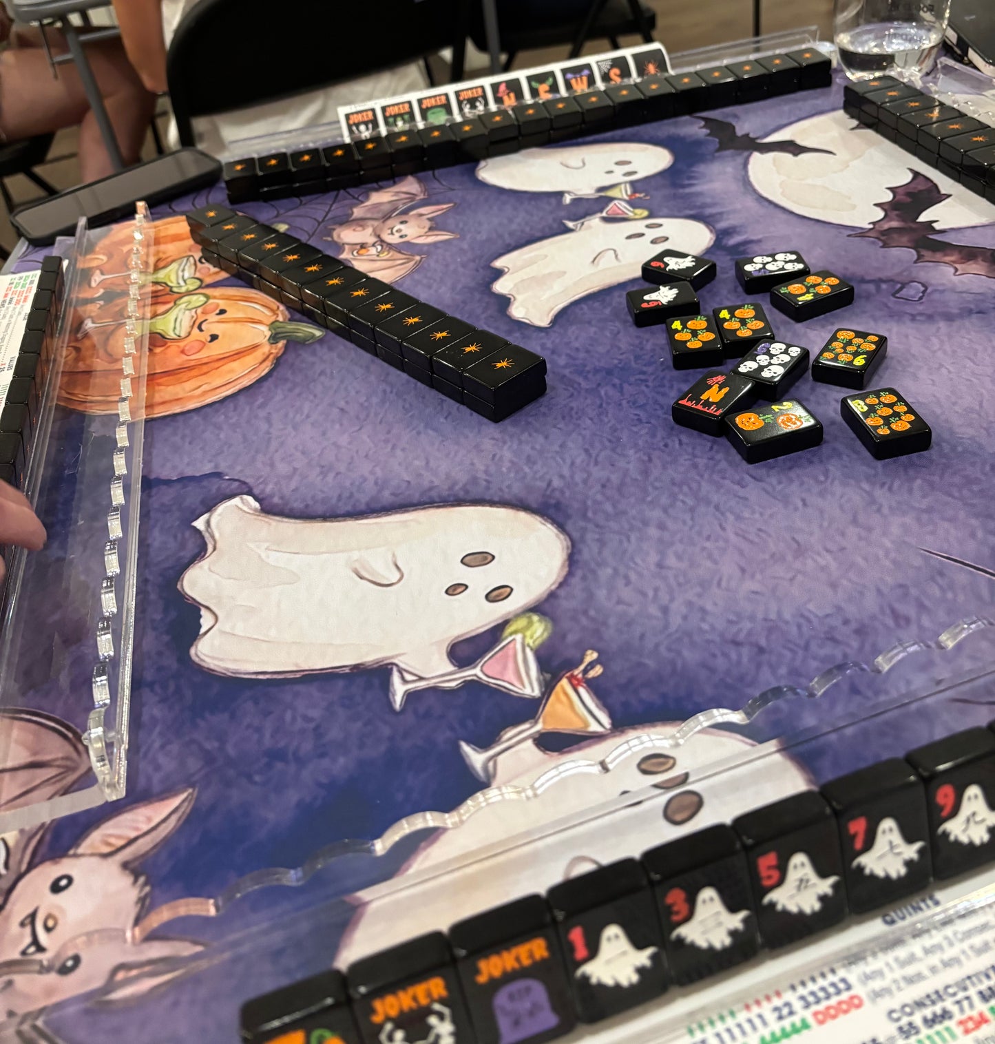 Halloween Happy Hour Neoprene Mahjong Mat