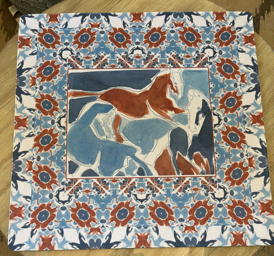 Wild Horses Artist Collab Leatherette Mahjong Mat