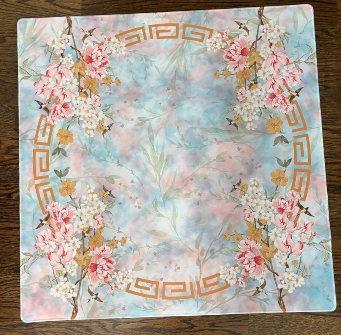 Butterscotch Birdie Mahjong Mat: Mahj Game Tabletop