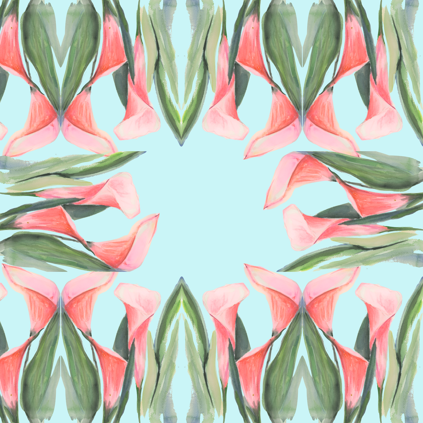 Garden Lilies Neoprene Artist Collab Mahjong Mat
