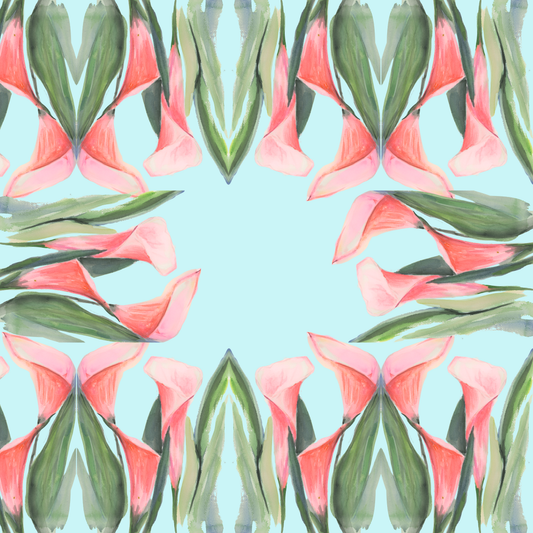 Garden Lilies Neoprene Artist Collab Mahjong Mat