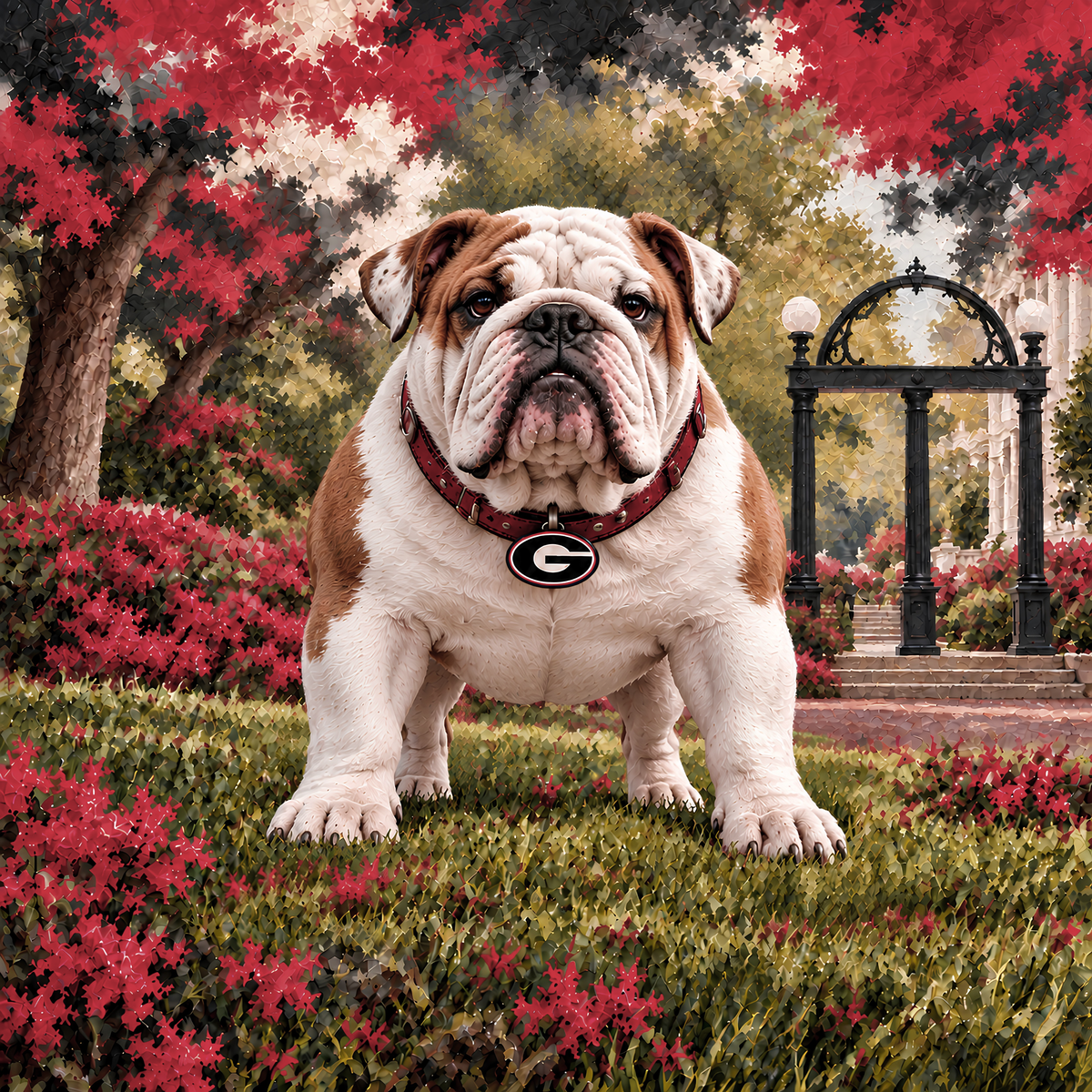Dawgs on Campus Mahjong Mat