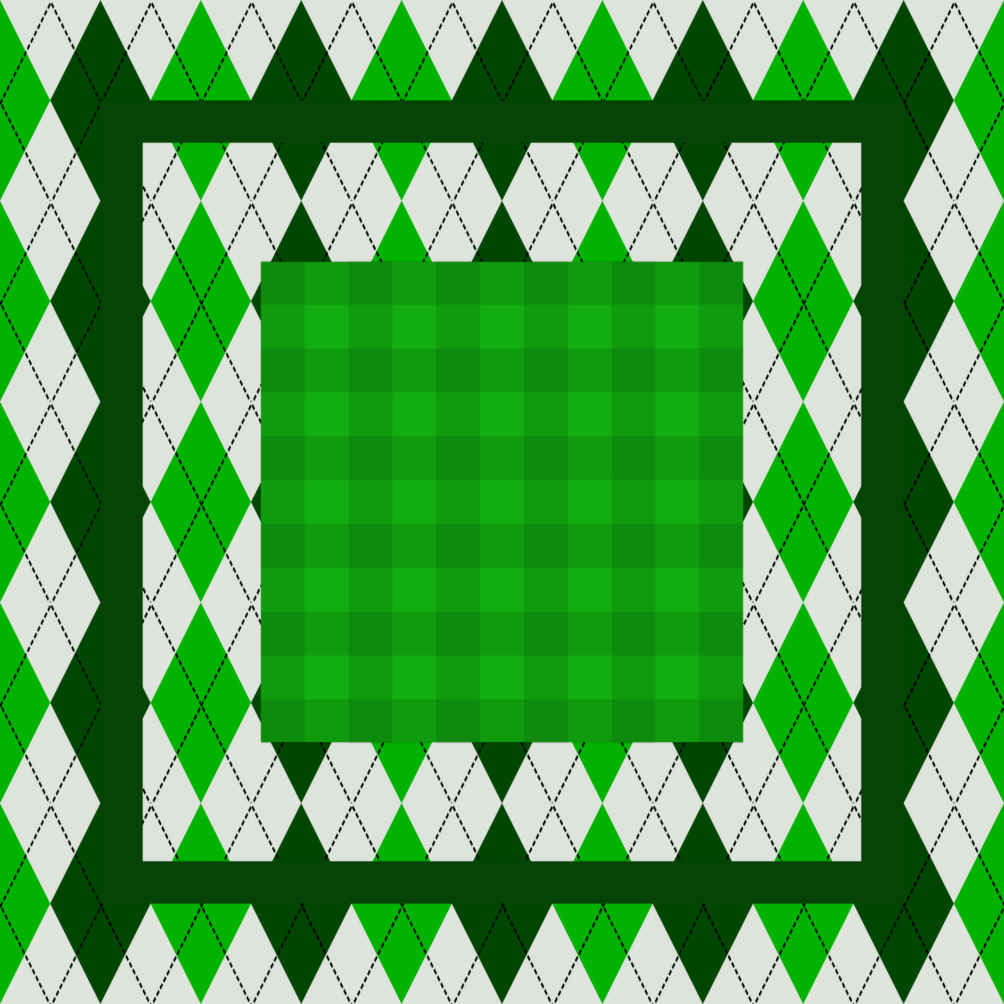 Par 3 Argyle Neoprene Mahjong Mat