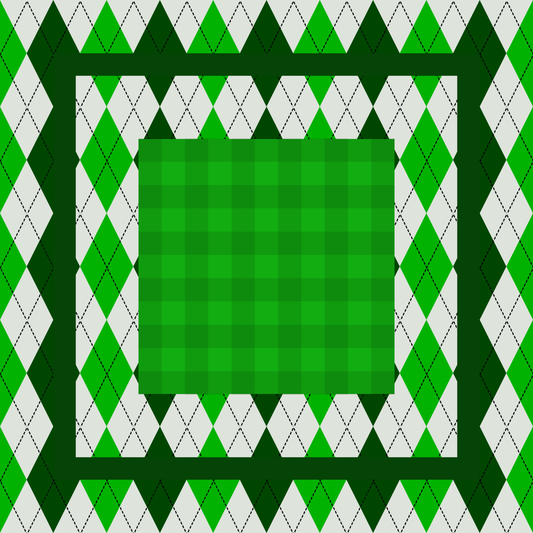 Par 3 Argyle Neoprene Mahjong Mat