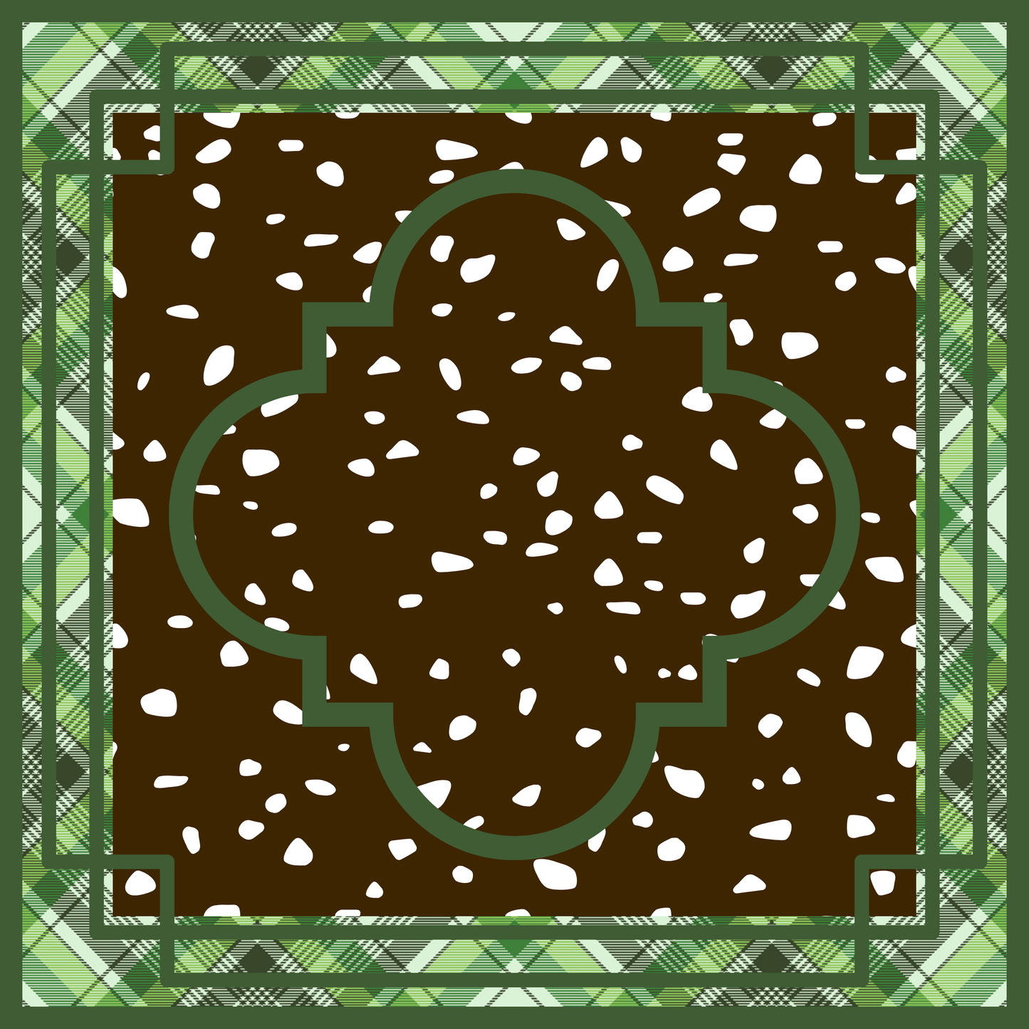 Highland Clover Neoprene Mahjong Mat