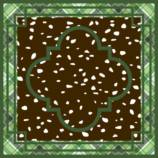 Highland Clover Neoprene Mahjong Mat