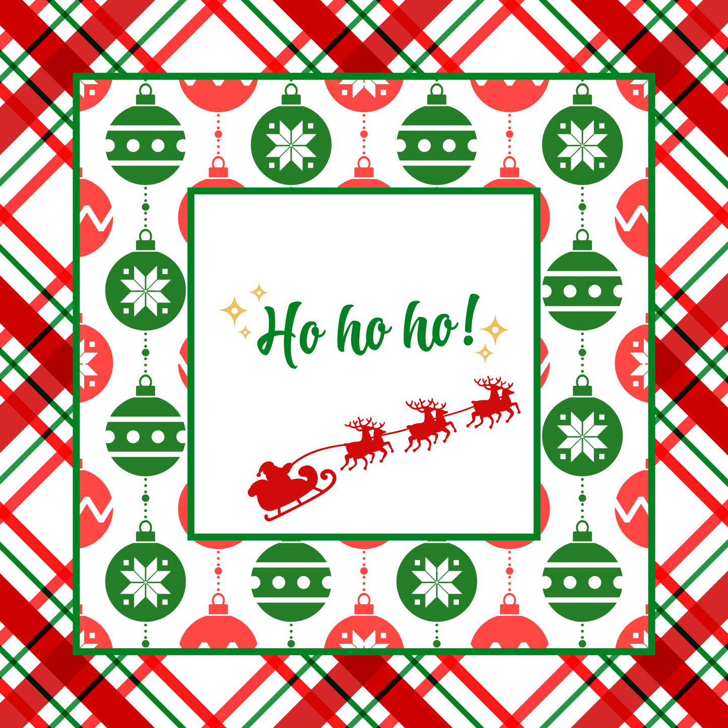 Ho Ho Ho! Christmas Neoprene Mahjong Mat