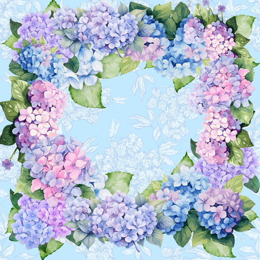 Hydrangea Haven Neoprene Mahjong Mat